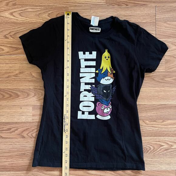 Fortnite Character Stack T-Shirt Women’s S Black Peely Drift Omega Cuddle Leader - Picture 3 of 7